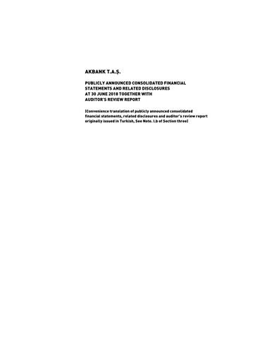 Thumbnail Akbank Half-year Report 2018-h1