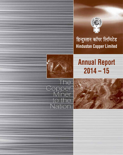 Miniature Hindustan Copper
 Rapport annuel 2014-2015