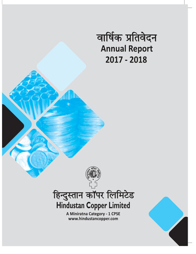 Miniature Hindustan Copper
 Rapport annuel 2017-2018