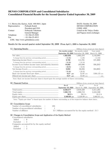 Vorschaubild Denso Finanzmitteilung 2009-h1