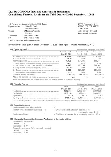 Vorschaubild Denso Finanzmitteilung 2011-9m