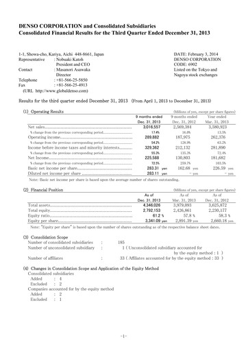 Vorschaubild Denso Finanzmitteilung 2013-9m