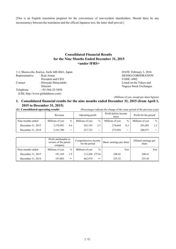 Vorschaubild Denso Finanzmitteilung 2015-9m
