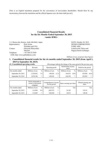 Vorschaubild Denso Finanzmitteilung 2015-h1