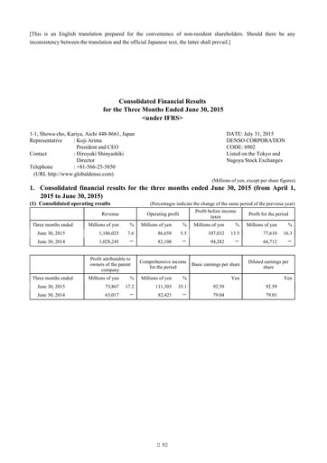 Vorschaubild Denso Finanzmitteilung 2015-q1
