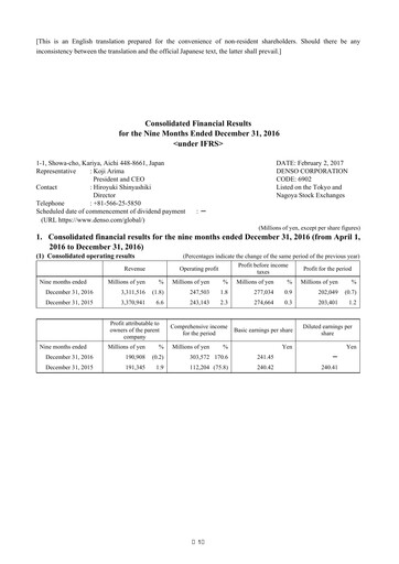 Vorschaubild Denso Finanzmitteilung 2016-9m