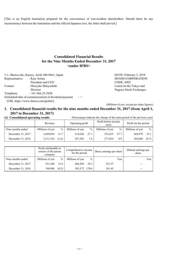 Vorschaubild Denso Finanzmitteilung 2017-9m