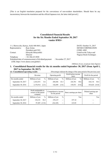Vorschaubild Denso Finanzmitteilung 2017-h1