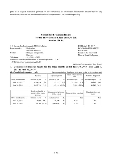 Vorschaubild Denso Finanzmitteilung 2017-q1
