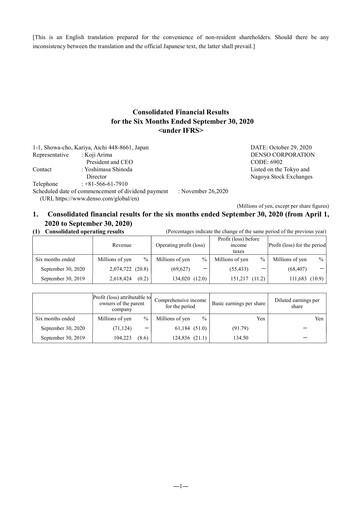 Vorschaubild Denso Finanzmitteilung 2020-h1