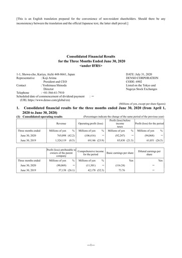 Vorschaubild Denso Finanzmitteilung 2020-q1