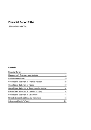 Vorschaubild Denso Finanzmitteilung 2023
