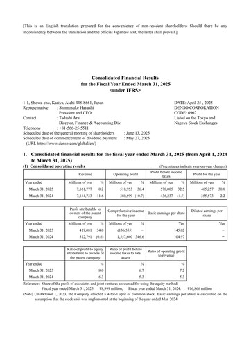 Thumbnail Denso Financial Statement 2025