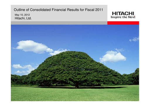 Thumbnail Hitachi Annual Report 2011