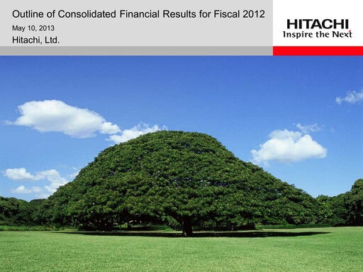 Thumbnail Hitachi Annual Report 2012
