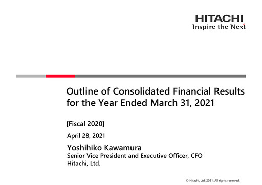 Thumbnail Hitachi Annual Report 2020