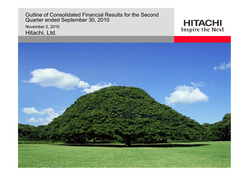 Thumbnail Hitachi Quarterly Report 2010-q2