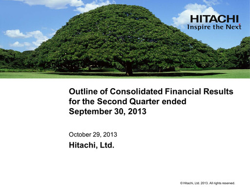 Thumbnail Hitachi Quarterly Report 2013-q2