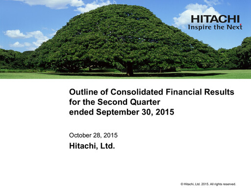 Thumbnail Hitachi Quarterly Report 2015-q2