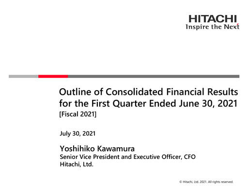 Thumbnail Hitachi Quarterly Report 2021-q1