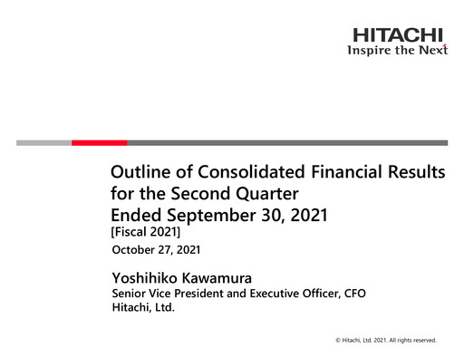 Thumbnail Hitachi Quarterly Report 2021-q2