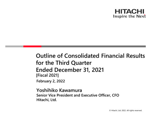 Thumbnail Hitachi Quarterly Report 2021-q3