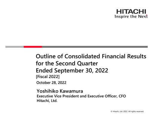 Thumbnail Hitachi Quarterly Report 2022-q2