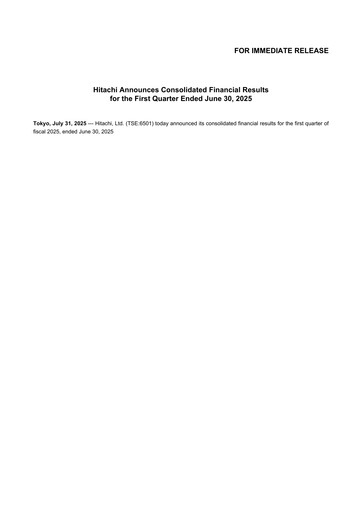 Vorschaubild Hitachi Quartalsbericht 2025-q1