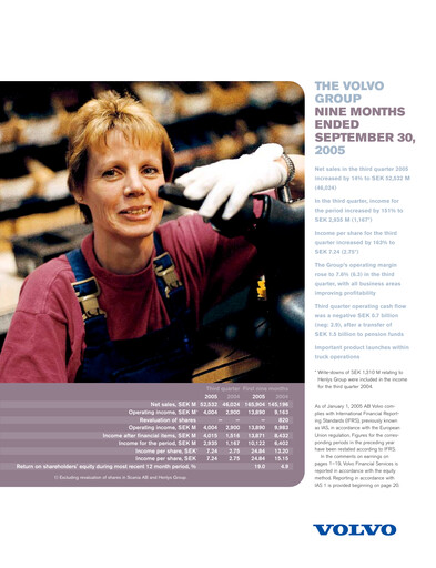 Thumbnail Volvo Group Financial Statement 2005-9m