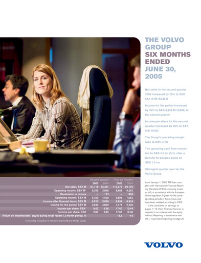 Thumbnail Volvo Group Financial Statement 2005-h1