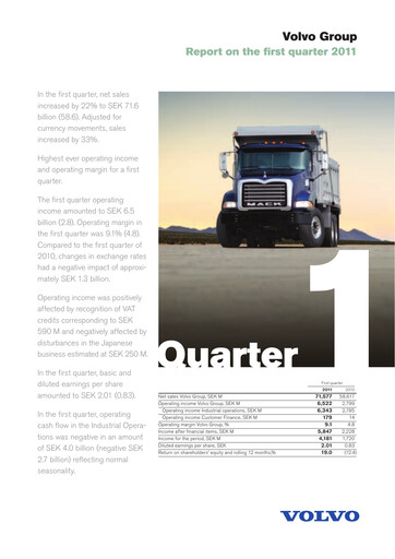 Thumbnail Volvo Group Financial Statement 2011-q1