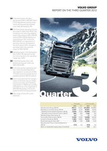 Thumbnail Volvo Group Financial Statement 2012-9m