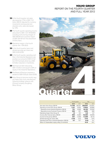 Thumbnail Volvo Group Financial Statement 2012