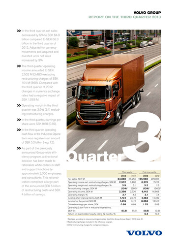 Thumbnail Volvo Group Financial Statement 2013-9m