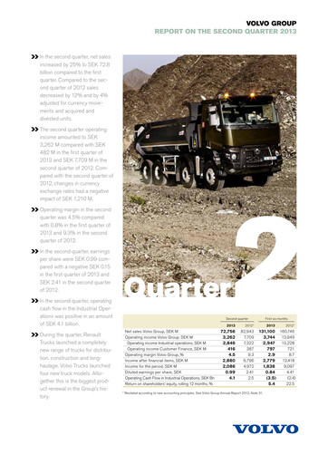 Thumbnail Volvo Group Financial Statement 2013-h1