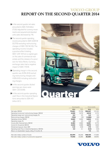 Thumbnail Volvo Group Financial Statement 2014-h1
