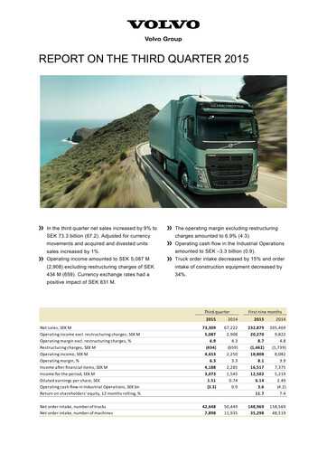 Thumbnail Volvo Group Financial Statement 2015-9m