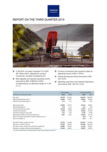 Thumbnail Volvo Group Financial Statement 2019-9m