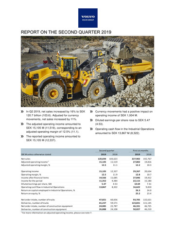 Thumbnail Volvo Group Financial Statement 2019-h1