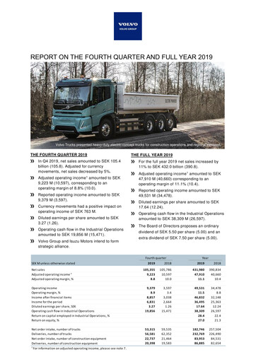 Thumbnail Volvo Group Financial Statement 2019