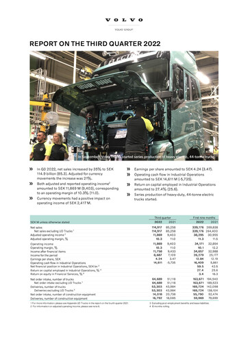 Thumbnail Volvo Group Financial Statement 2022-9m