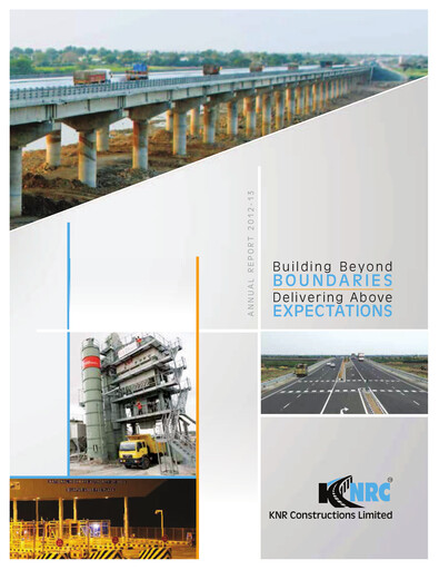 Thumbnail Knr Constructions
 Annual Report 2012-2013