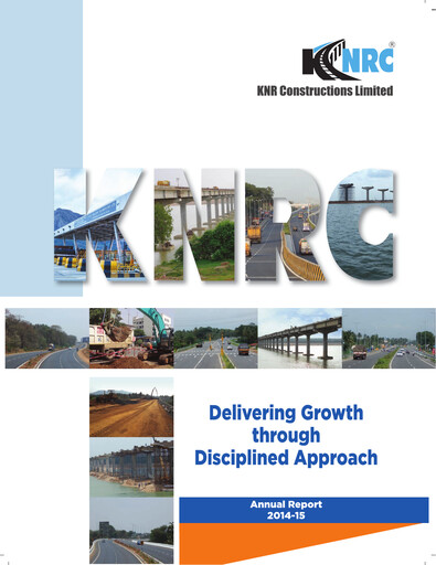 Thumbnail Knr Constructions
 Annual Report 2014-2015