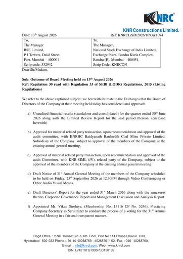Vorschaubild Knr Constructions
 Quartalsbericht 2026-q1