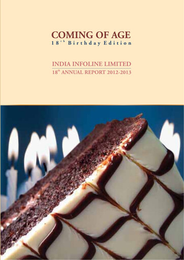 Miniature IIFL Finance Rapport annuel 2012-2013