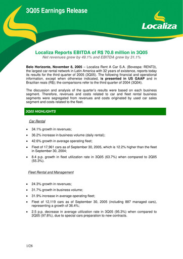 Thumbnail Localiza
 Quarterly Report 2005-q3