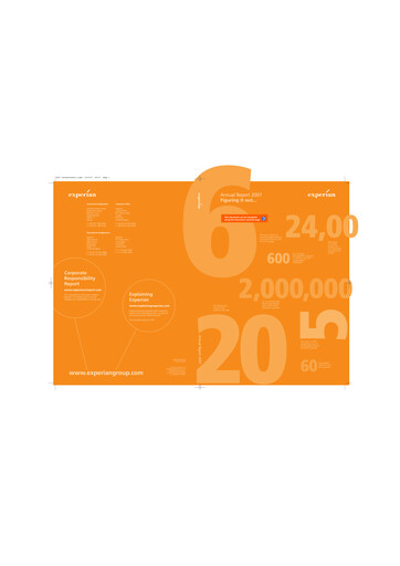 Thumbnail Experian Annual Report 2007