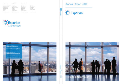 Thumbnail Experian Annual Report 2008