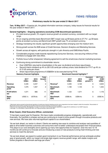 Miniature Experian Rapport financier fy2017