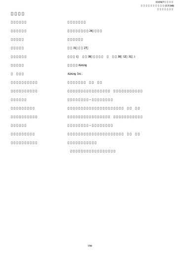 Thumbnail Aiming Inc Annual Report fy2018